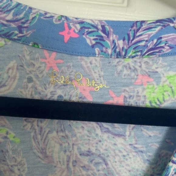 Adorable Lilly Pulitzer Cotton Sleeveless Tiered Dress Large - Picture 2 of 7